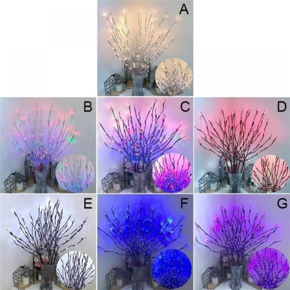 Branch Lights 30" 20LED Lighted Branches Battery Operated Warm White - Picture 2 of 10